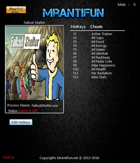 Трейнер +11 для версии 1.6 от MrAntiFun