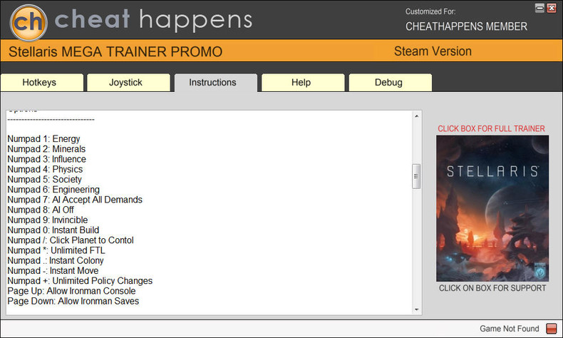 Трейнер +17 для версии 1.6.2 от CheatHappens.com