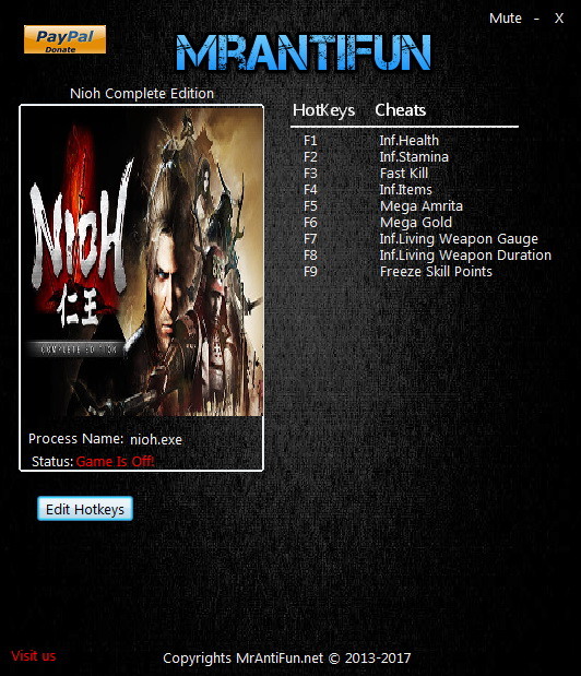 Трейнер +9 для версии 1.21 от MrAntiFun