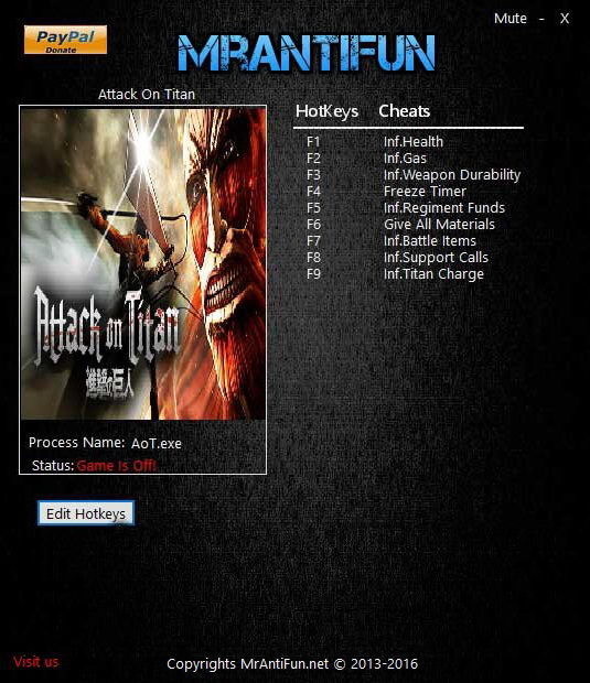 Трейнер +9 для версии 1.00 от MrAntiFun