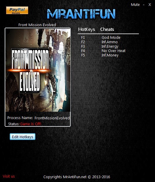 Трейнер +5 для версии 1.0.0.1 от MrAntiFun