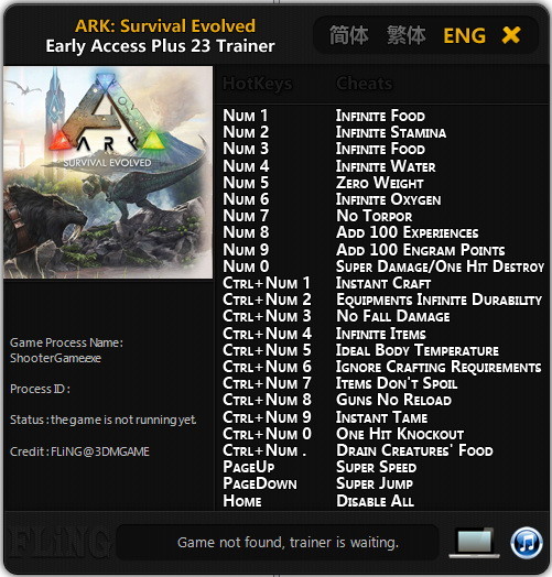 Трейнер +23 для версии Early Access: 23.06.2017 от FLiNG