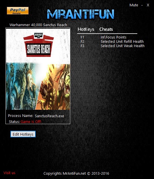 Трейнер +3 для версии 1.00 от MrAntiFun