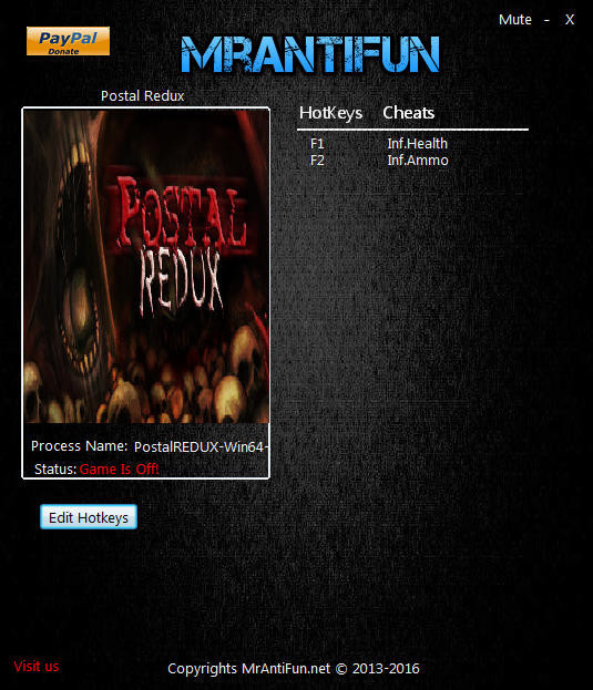 Трейнер +2 для версии 4.2.1 от MrAntiFun