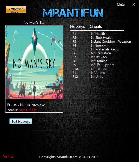 Трейнер +12 для версии 1.00 от MrAntiFun
