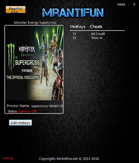 Трейнер +2 для версии от 05.07.2018 от MrAntiFun