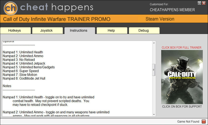 Трейнер +8 для версии 6.11.1264728 из Windows Store от Cheat Happens