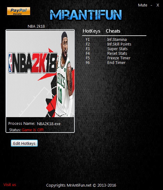 Трейнер +6 для версии 1.00 от MrAntiFun