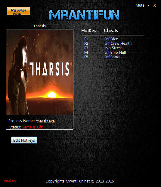 Трейнер +5 для версии 08.10.2016 64bit от MrAntiFun
