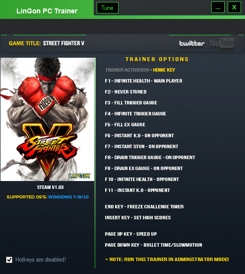 Трейнер +15 для версии 1.07 от LinGon