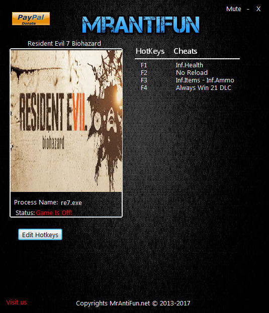 Трейнер +5 для версии 1.01 от MrAntiFun
