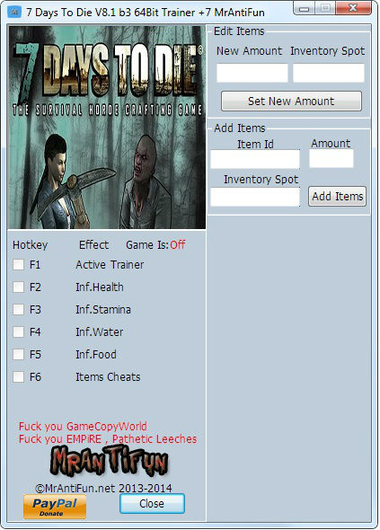 Трейнер +7 для версии 8.1 b3 от MrAntiFun