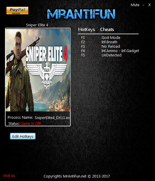 Трейнер +6 для версии 1.5.0 DX12 от MrAntiFun