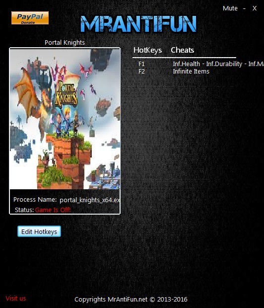 Трейнер +4 для версии 1.3.0 от MrAntiFun