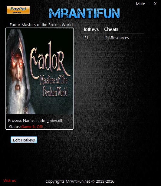 Трейнер +1 для версии 1.7.0 от MrAntiFun