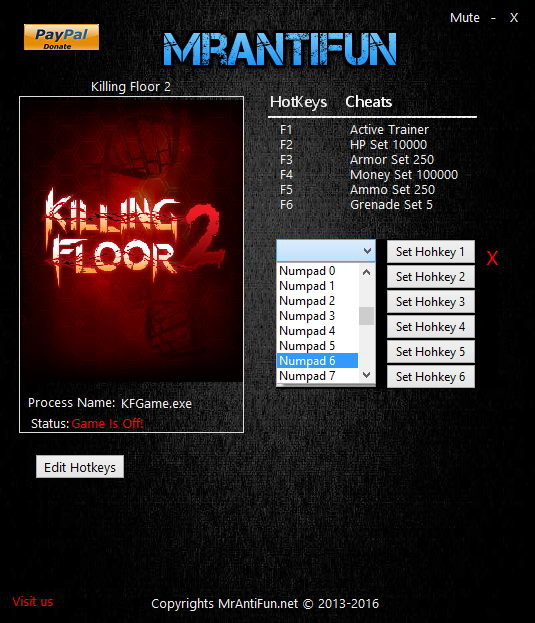 Трейнер +5 для версии 1067 от MrAntiFun