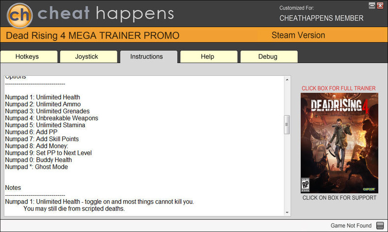 Трейнер +11 для версии из Windows Store от Cheat Happens