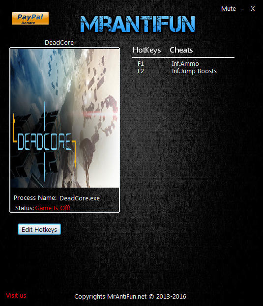 Трейнер +2 для версии 12.29.2016 от MrAntiFun