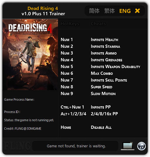 Трейнер +11 для версии 1.0 от FLiNG
