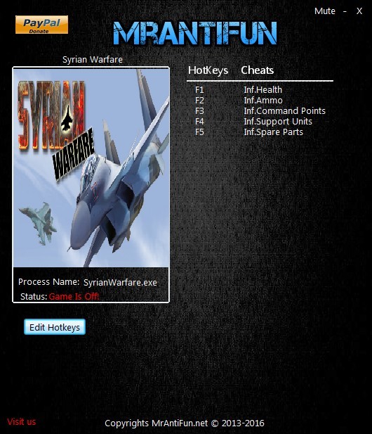 Трейнер +5 для версии 1.00 от MrAntiFun