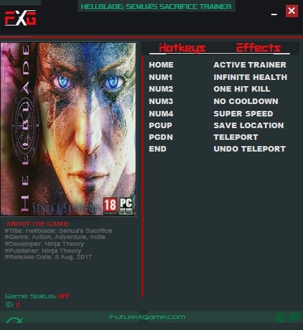 Трейнер +5 для версии 1.0 от FutureX