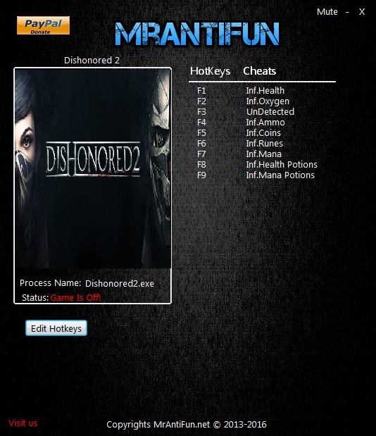 Трейнер +9 для версии 1.00 от MrAntiFun