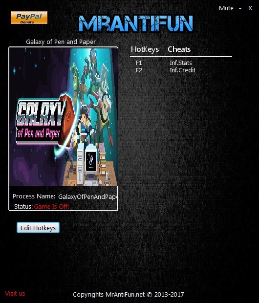 Трейнер +2 для версии 1.0.6 от MrAntiFun