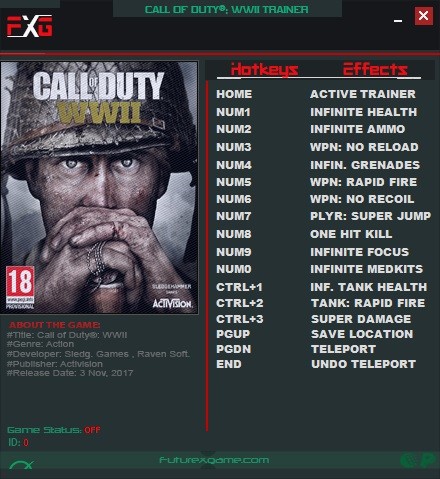Трейнер +14 для версии 1.3.0.15989 от FutureX