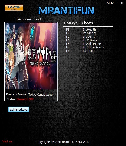 Трейнер +7 для версии 1.00 от MrAntiFun