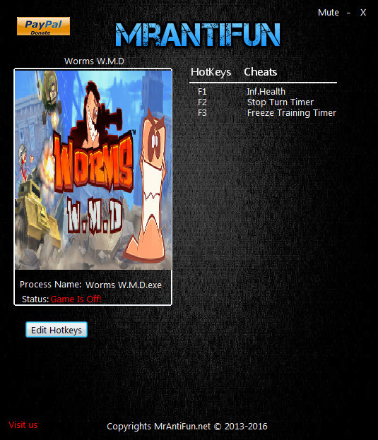 Трейнер +3 для версии 1.00 от MrAntiFun