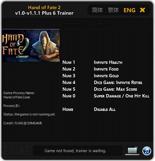 Трейнер +6 для версий 1.0 - 1.1.1 от FLiNG
