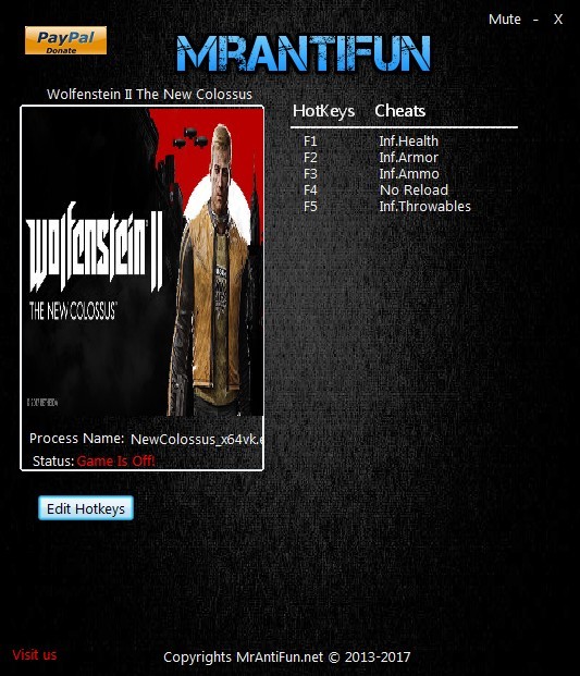 Трейнер +5 для версии 1.0 от MrAntiFun