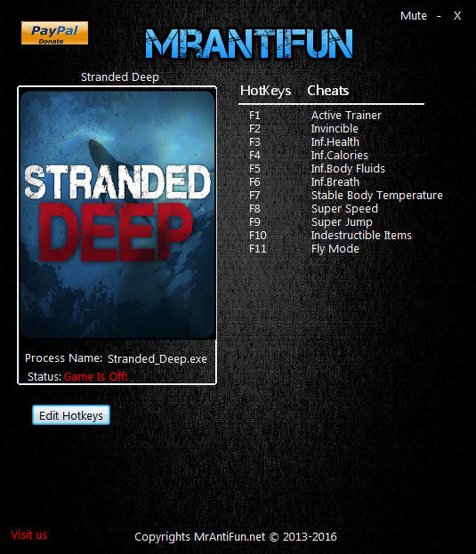 Трейнер +10 для версии 0.14H1 x64 от MrAntiFun