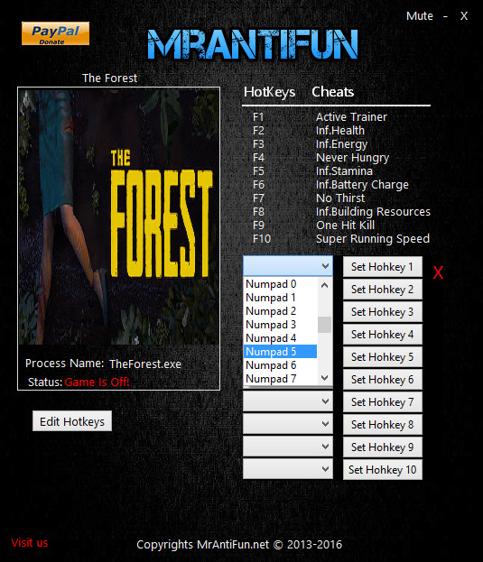 Трейнер +10 для версии 0.44c от MrAntiFun