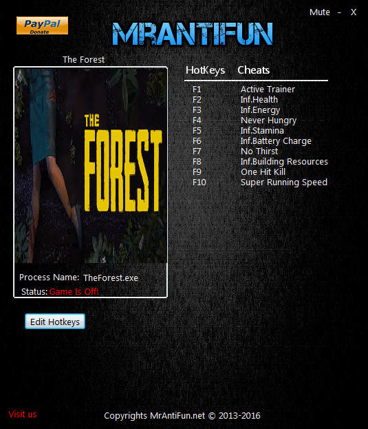 Трейнер +10 для версии 0.49 от MrAntiFun
