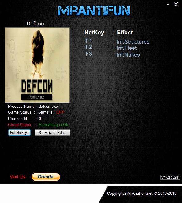 Трейнер +3 для версии 1.62 от MrAntiFun