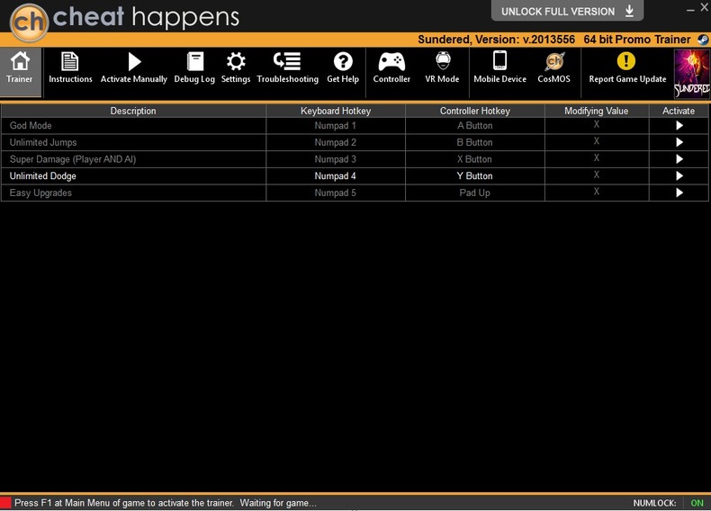 Трейнер +5 для версии 2013556 64-BIT от CheatHappens.com