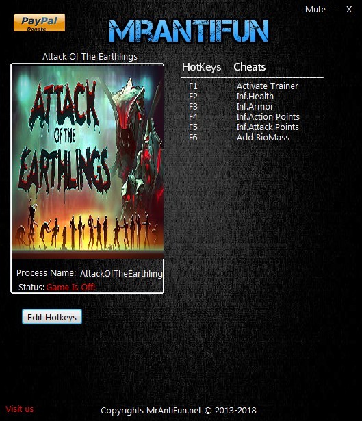 Трейнер +5 для версии 1.0.6 от MrAntiFun