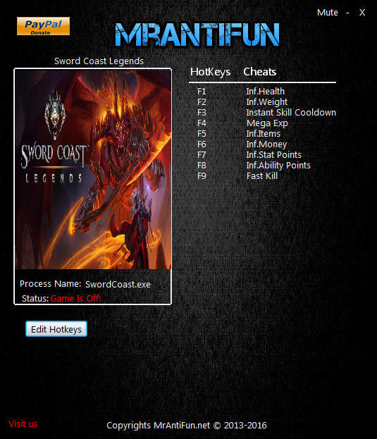 Трейнер +9 для версии от 02.06.2016 от MrAntiFun