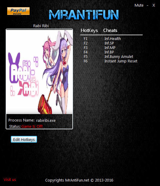 Трейнер +6 для версии 1.91 от MrAntiFun