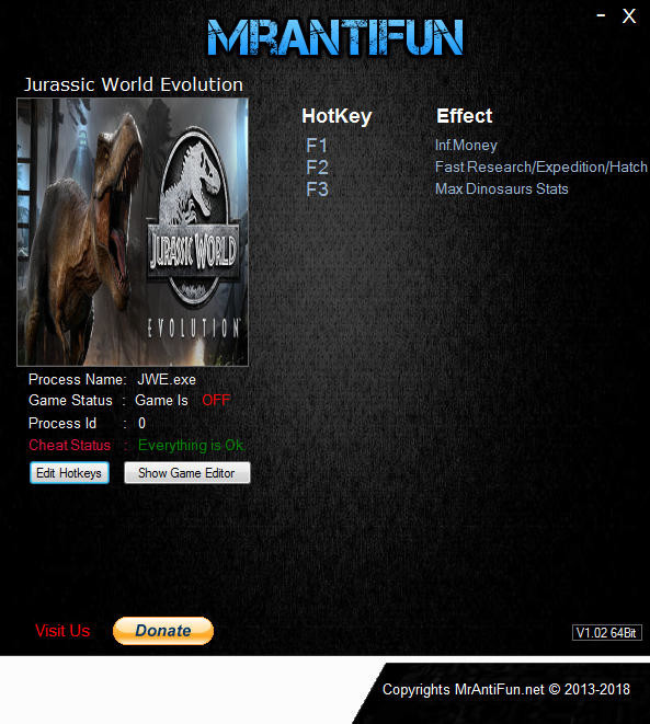 Трейнер +5 для версии 1.0 от MrAntiFun