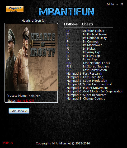 Трейнер +20 для версии 1.0.1 от MrAntiFun