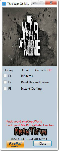 Трейнер +3 для версии 1.10 от MrAntiFun