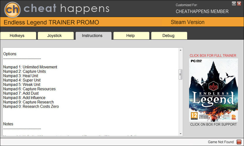 Трейнер +10 для версии 1.5.14 S3 +DLC (64-BIT) от CheatHappens.com