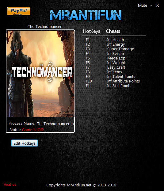 Трейнер +11 для 1.00 от MrAntiFun