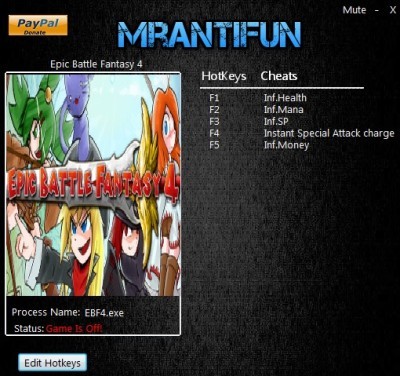 Трейнер +5 для версии 1.0.5 от MrAntiFun