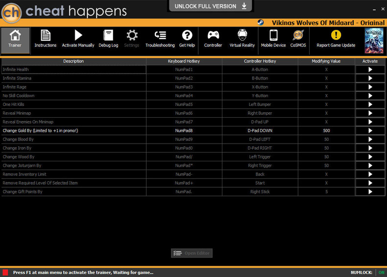 Трейнер +15 для версии 1.0 от Cheat Happens