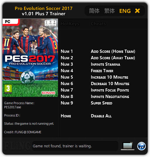 Трейнер +7 для версии 1.01 от FLiNG