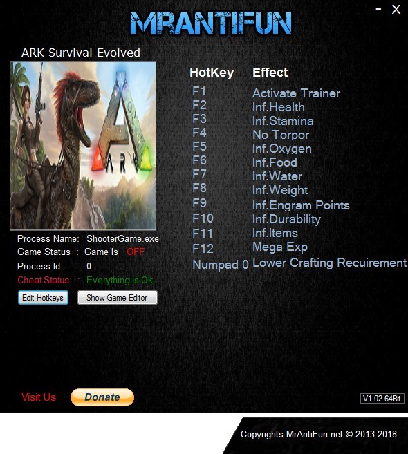 Трейнер +12 для версии 280.122 от MrAntiFun