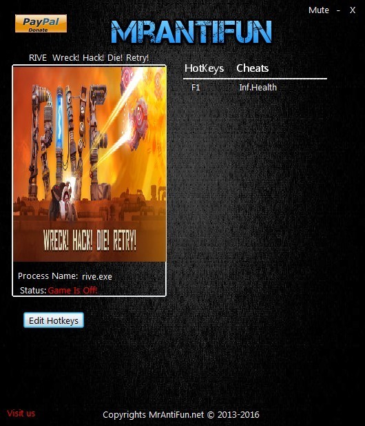 Трейнер +1 для версии 1.00 от MrAntiFun